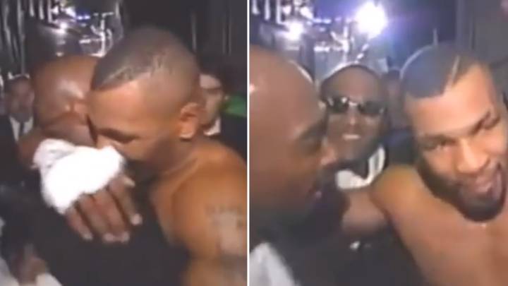 Mike Tyson slaví vítězství společně s Tupacem Shakurem, píše se rok 1996