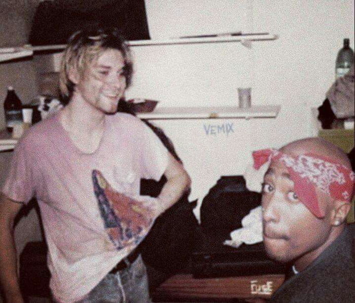 Tupac Shakur na návštěvě u Kurta Cobaina.